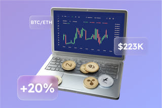 Technology visualization of an AI automated trading system on Bright Rendigate
